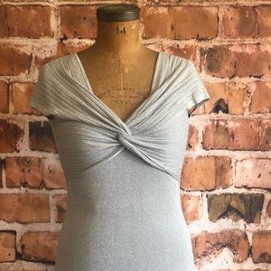 White House Black Market Cap Sleeve Silk Top
